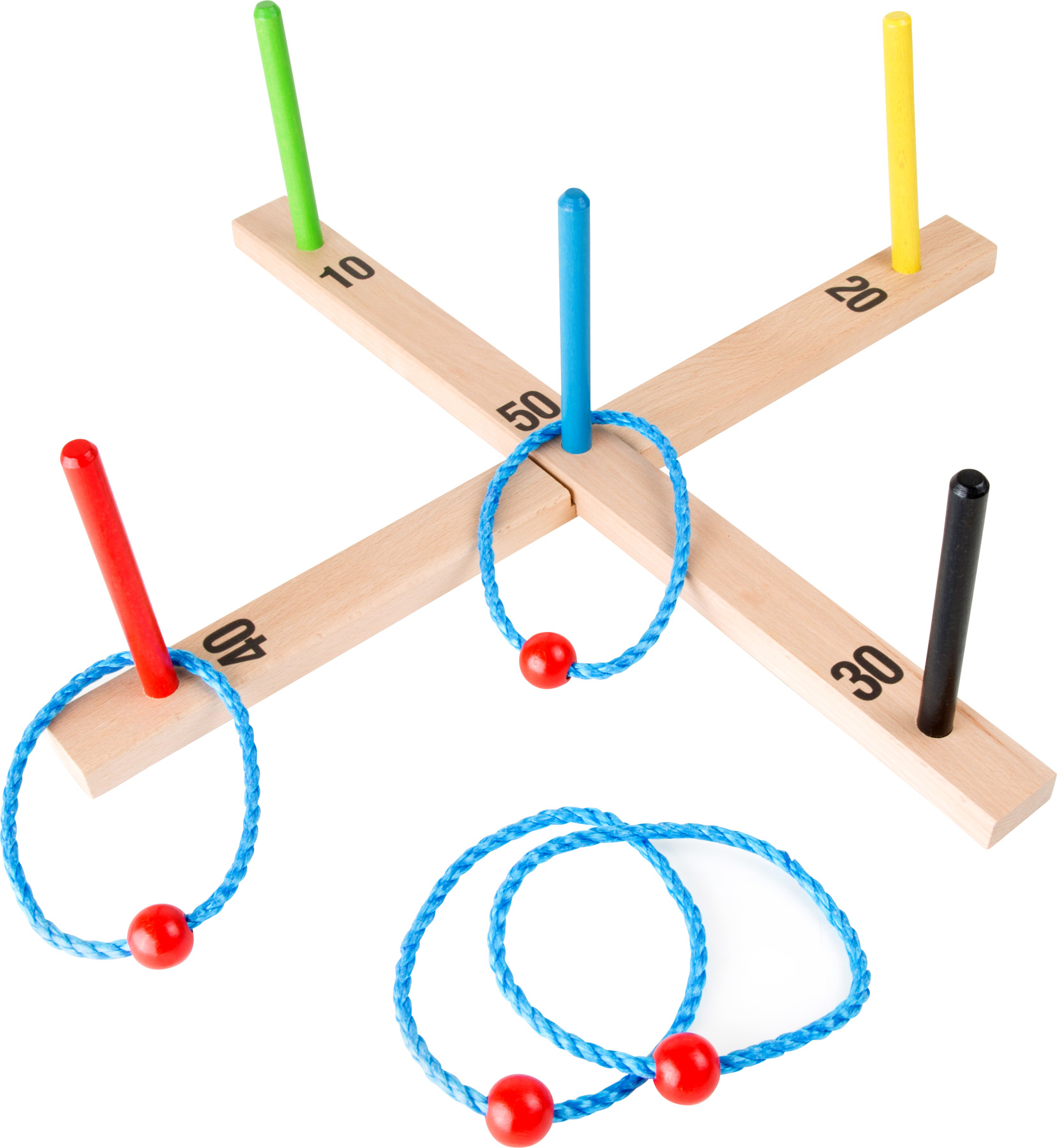 GIOCO ANELLI IN CORDA E LEGNO